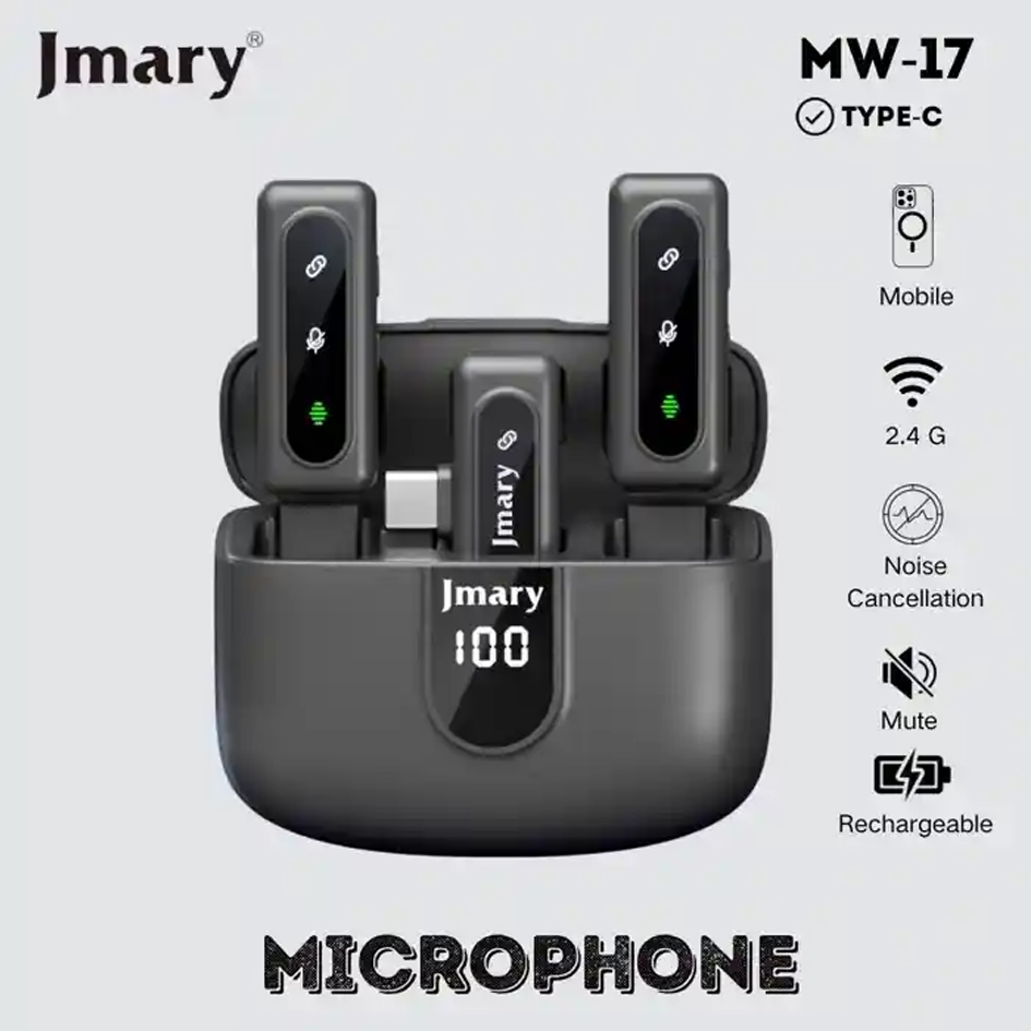 Jmary MW-17 2.4G Noise Cancellation Wireless Microphone For Mobile (Type-C)