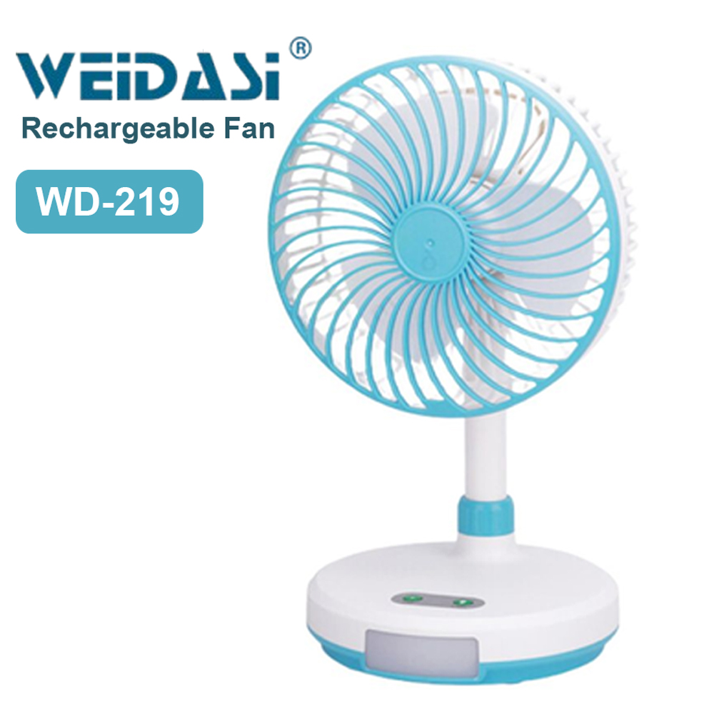 Weidasi Rechargeable Fan With LED Light